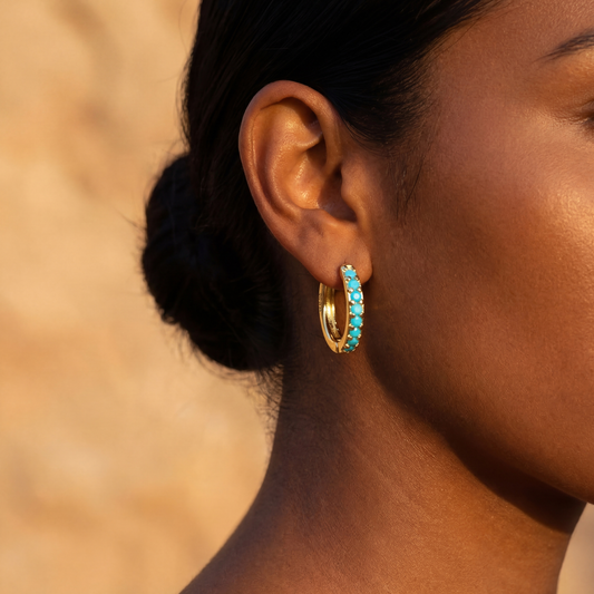 Turquoise Ember Earring
