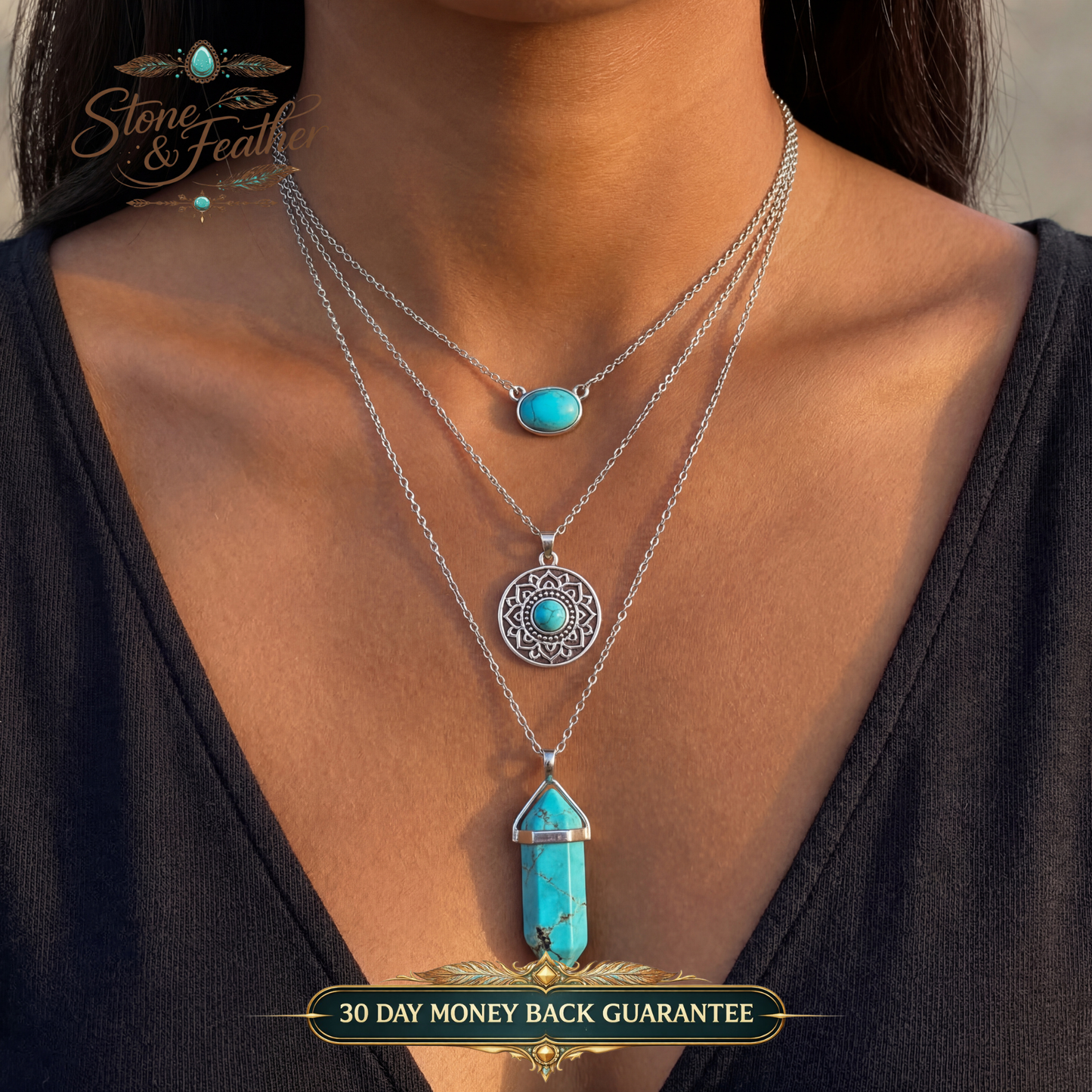 Sacred Stone Layer Necklace