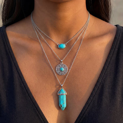Sacred Stone Layer Necklace